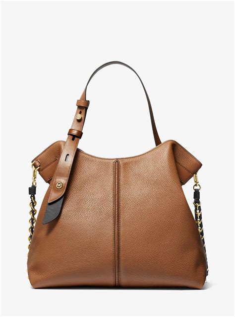 michael michael kors downtown astor leather shoulder bag|Michael Kors astor shoulder bag.